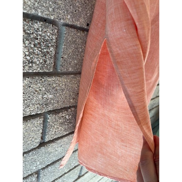 J. Jill Womens Coral Button-Up Linen Tunic Top 1X - Picture 4 of 9